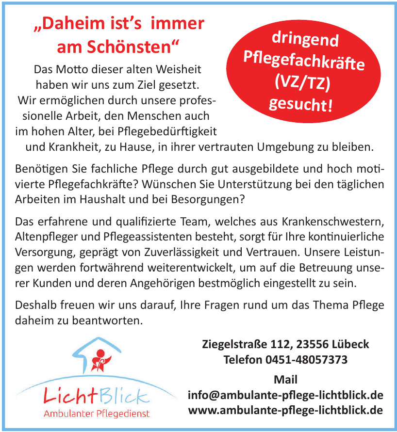 Licht Blick Ambulante Pflegedienst Licht Blick Ambulante Pflegedienst