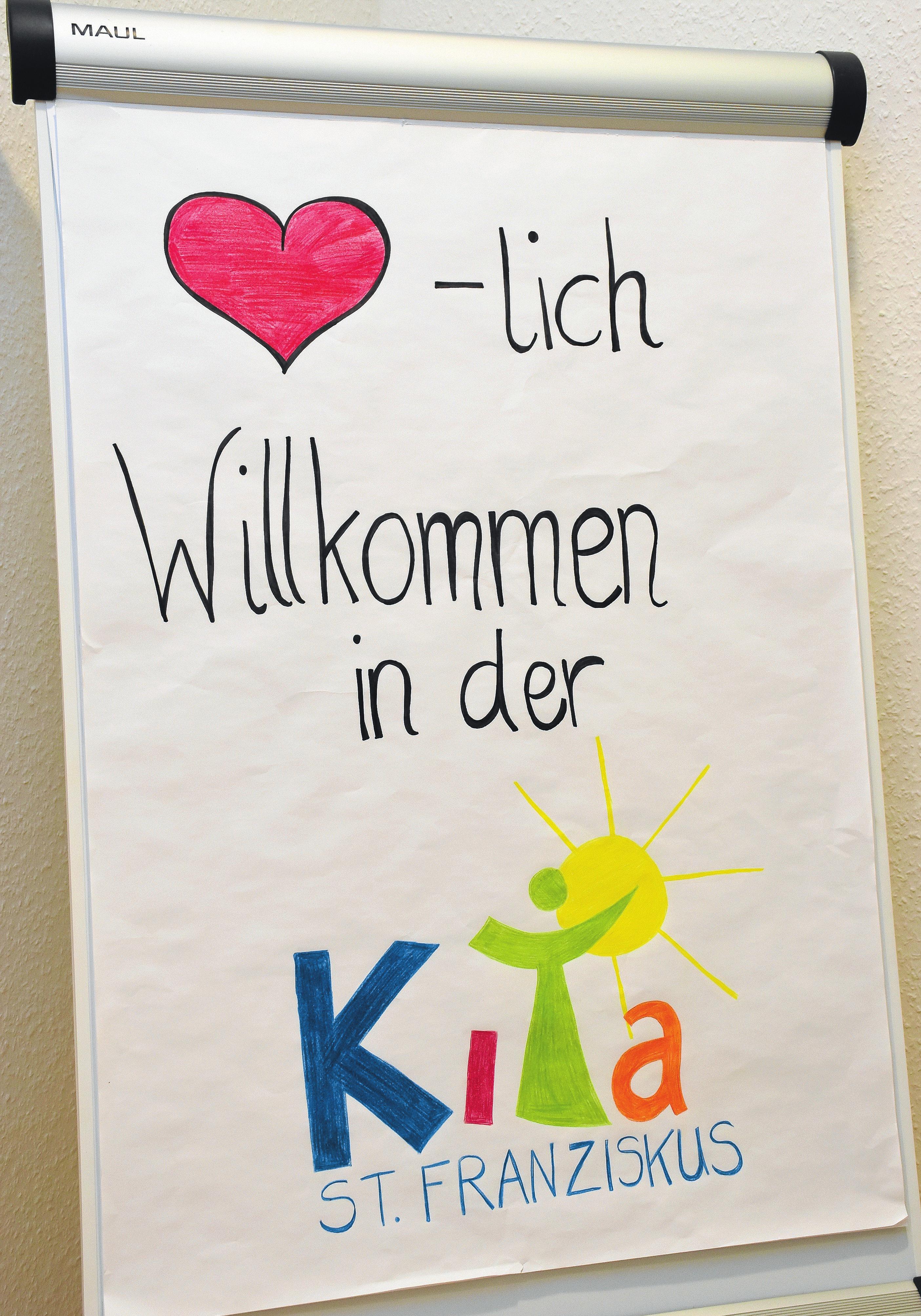 Herzlich willkommen: Der Kindergarten St. Franziskus erstrahlt in neuem Glanz.
