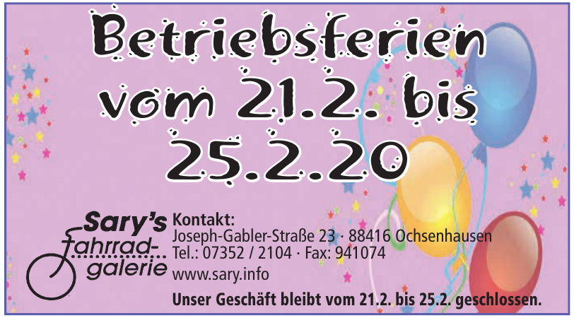 Sary´s Fahrradgalerie Sary´s Fahrradgalerie