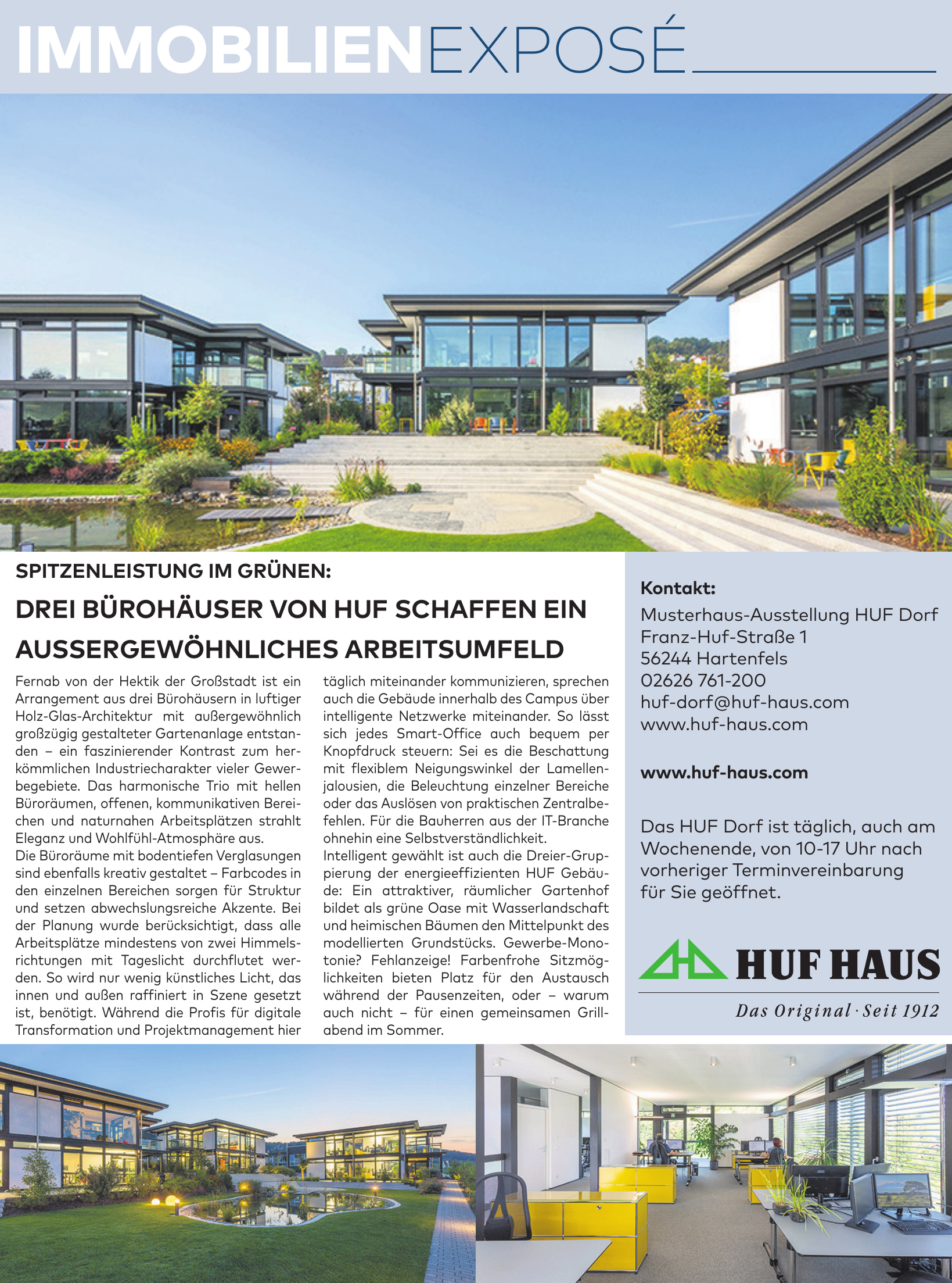 Musterhaus-Ausstellung HUF Dorf