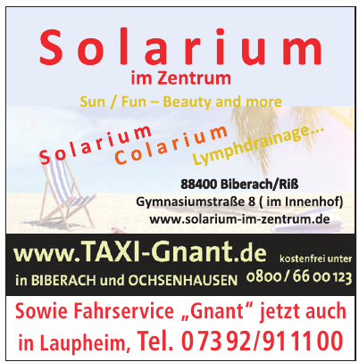 Solarium im Zentrum Solarium im Zentrum