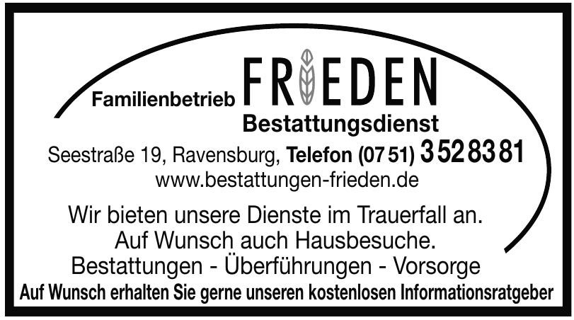 Bestattungsdienst Frieden Bestattungsdienst Frieden