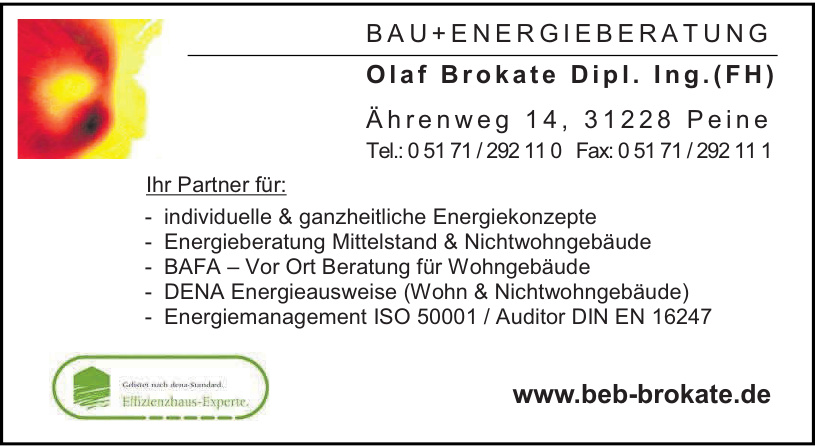 Bau+Energieberatung Brokate Bau+Energieberatung Brokate