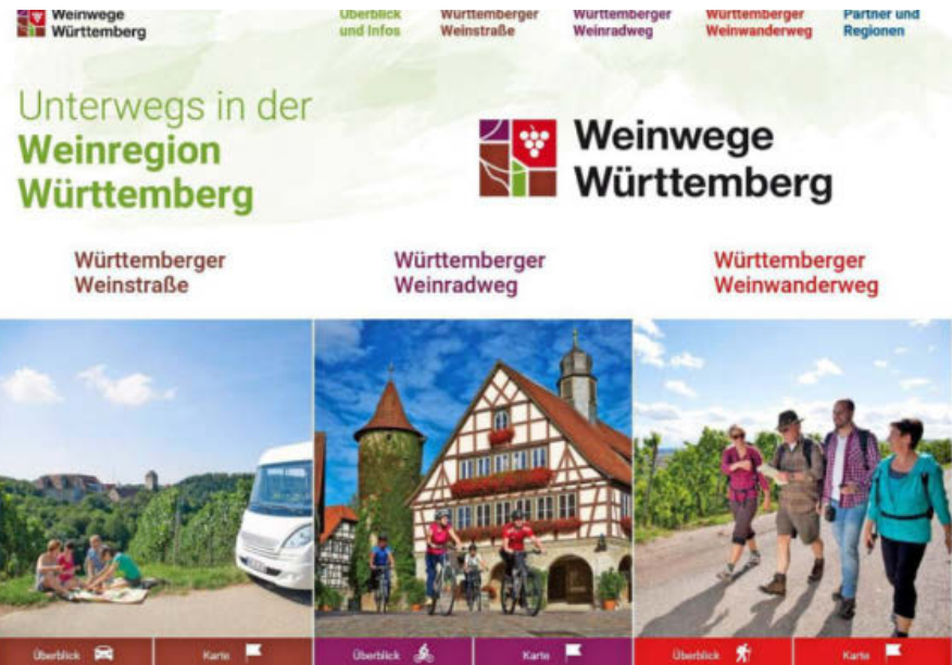 Wer nach passenden Angeboten in der Region sucht, geht am besten auf die Homepage www.weinwege-wuerttemberg.de. Foto: Screenshot Wer nach passenden Angeboten in der Region sucht, geht am besten auf die Homepage www.weinwege-wuerttemberg.de. Foto: Screenshot