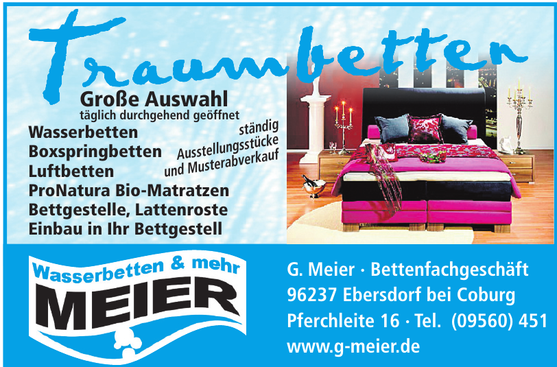 Wasserbetten & mehr Meier Wasserbetten & mehr Meier