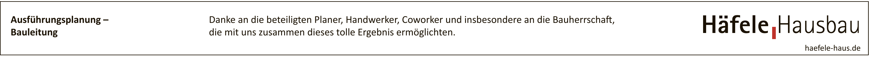 Häfele Hausbau Häfele Hausbau