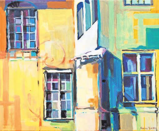 Arbeit der Künstlerin Karina Tyła aus Gryfino (Polen): „Fenster” (Acryl, 2019). Foto: Karina Tyła (Gryfino) Arbeit der Künstlerin Karina Tyła aus Gryfino (Polen): „Fenster” (Acryl, 2019). Foto: Karina Tyła (Gryfino)