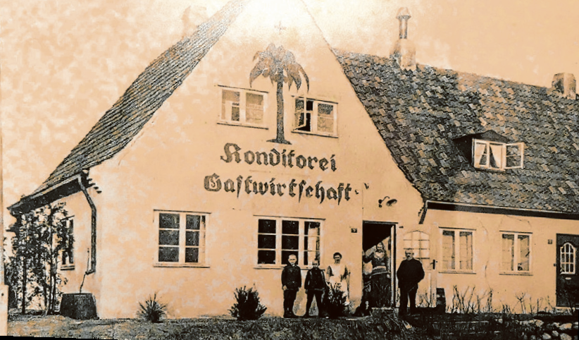 Die einstige „Konditorei Palm“ ist heute ein „Kinderhaus“ an der Ecke Berner Brücke/Berner Heerweg Foto: Archiv „Gartenstadt Hamburg eG“