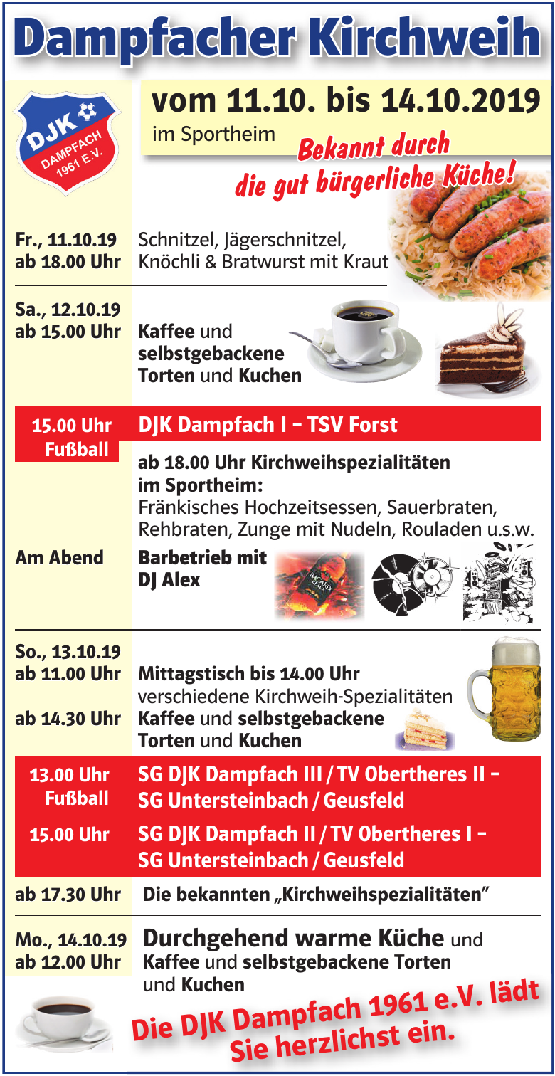 Dampfacher Kirchweih Dampfacher Kirchweih