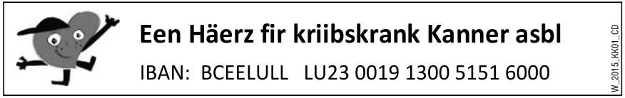 Een Häerz fir kriibskrank Kanner asbl