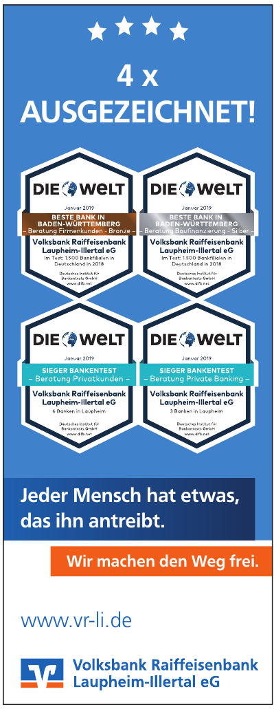 Volksbank Raiffeisenbank Laupheim-Illertal eG Volksbank Raiffeisenbank Laupheim-Illertal eG