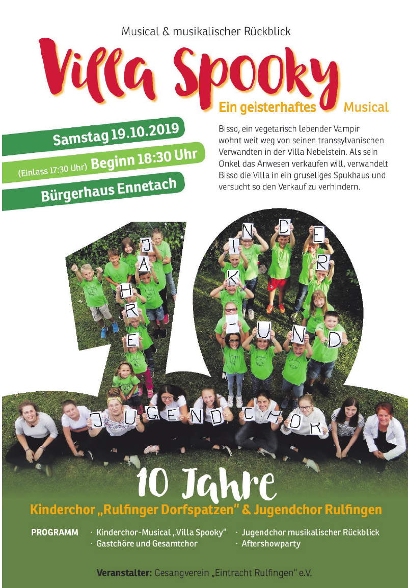 Kinderchor Ruflinger Dorfspatzen und Jugendchor Ruflingen Kinderchor Ruflinger Dorfspatzen und Jugendchor Ruflingen