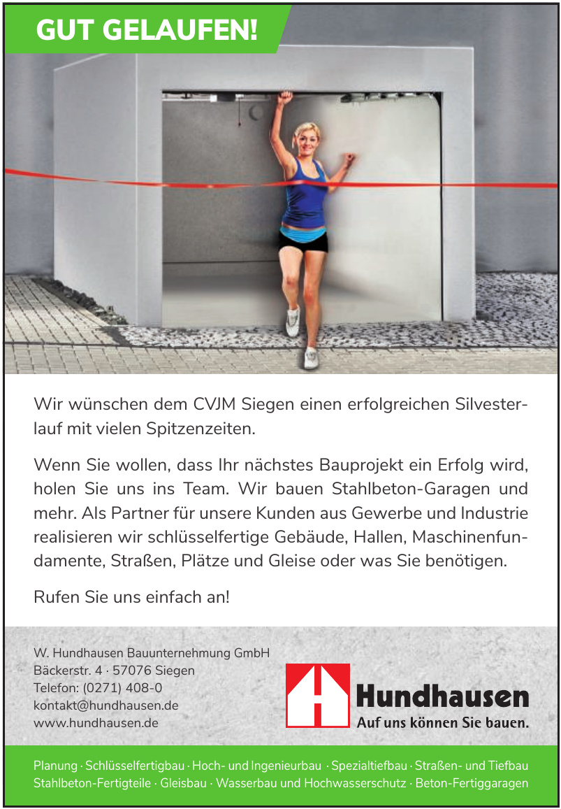 W. Hundhausen Bauunternehmung GmbH W. Hundhausen Bauunternehmung GmbH