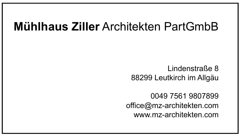 Mühlhaus Ziller Architekten PartGmbB Mühlhaus Ziller Architekten PartGmbB
