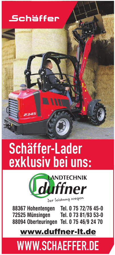 Duffner Landtechnik GmbH+Co.KG Duffner Landtechnik GmbH+Co.KG