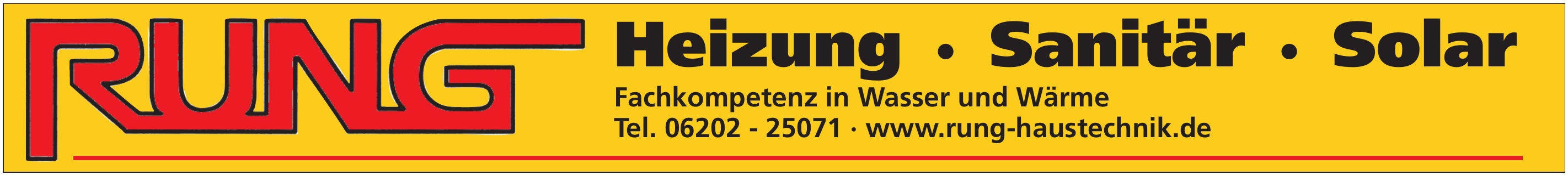 Rung Heizung · Sanitär · Solar Rung Heizung · Sanitär · Solar