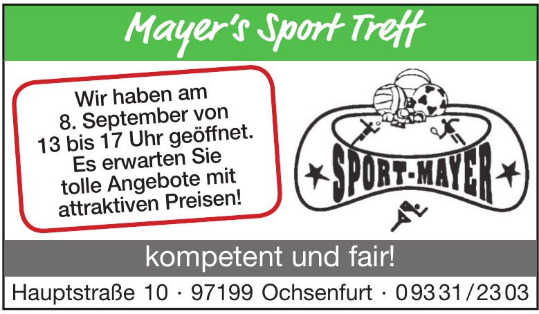 Mayer‘s Sport Treff Mayer‘s Sport Treff