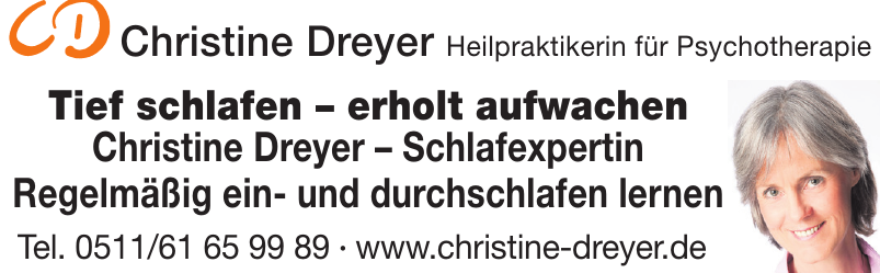 Christine Dreyer Heilpraktikerin für Psychotherapie Christine Dreyer Heilpraktikerin für Psychotherapie