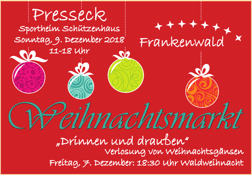 Weihnachtsmarkt Presseck Weihnachtsmarkt Presseck