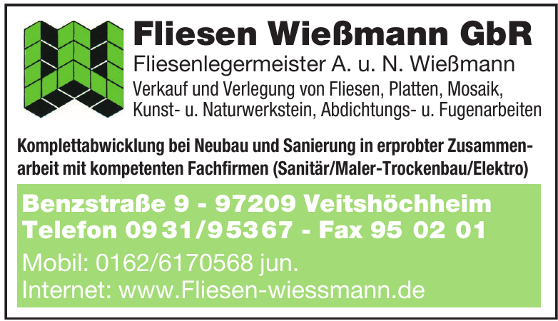 Fliesen Wießmann GbR Fliesen Wießmann GbR