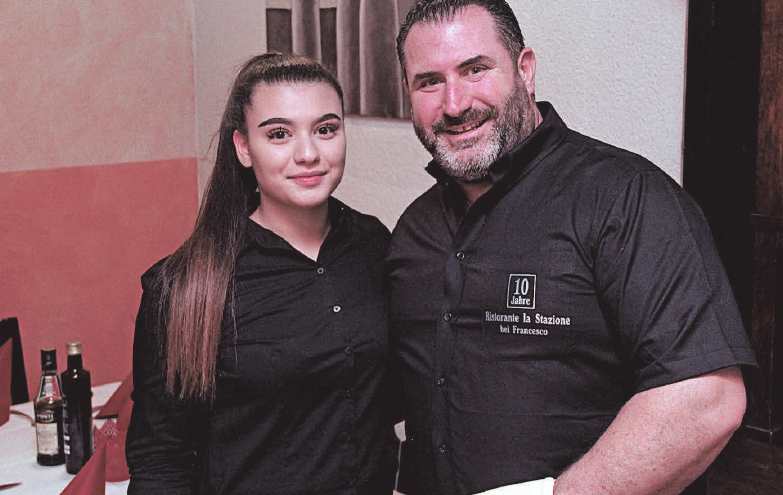 La Stazione Chef Francesco Novello mit Tochter Tiziana La Stazione Chef Francesco Novello mit Tochter Tiziana