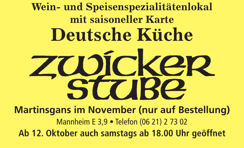 Zwicker Stube Zwicker Stube
