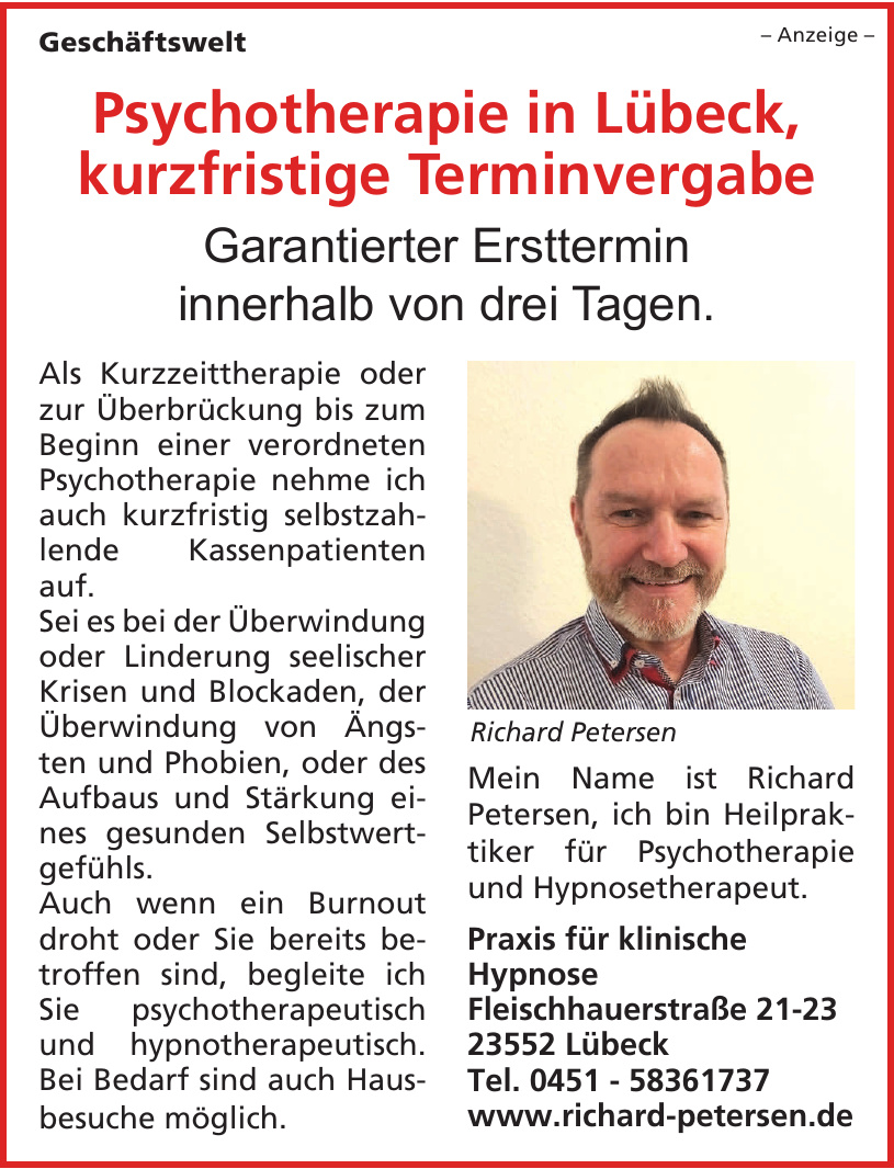 Praxis für klinische Hypnose Praxis für klinische Hypnose