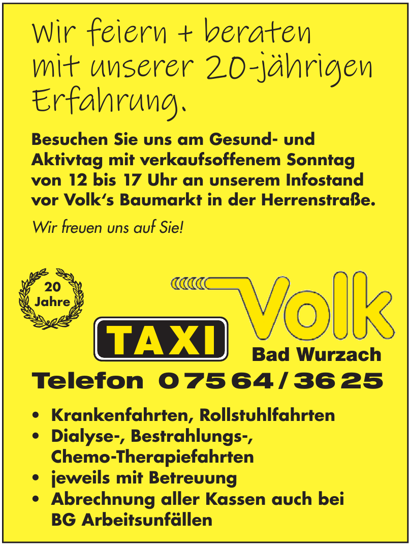 Taxi Volk Bad Wurzach Taxi Volk Bad Wurzach
