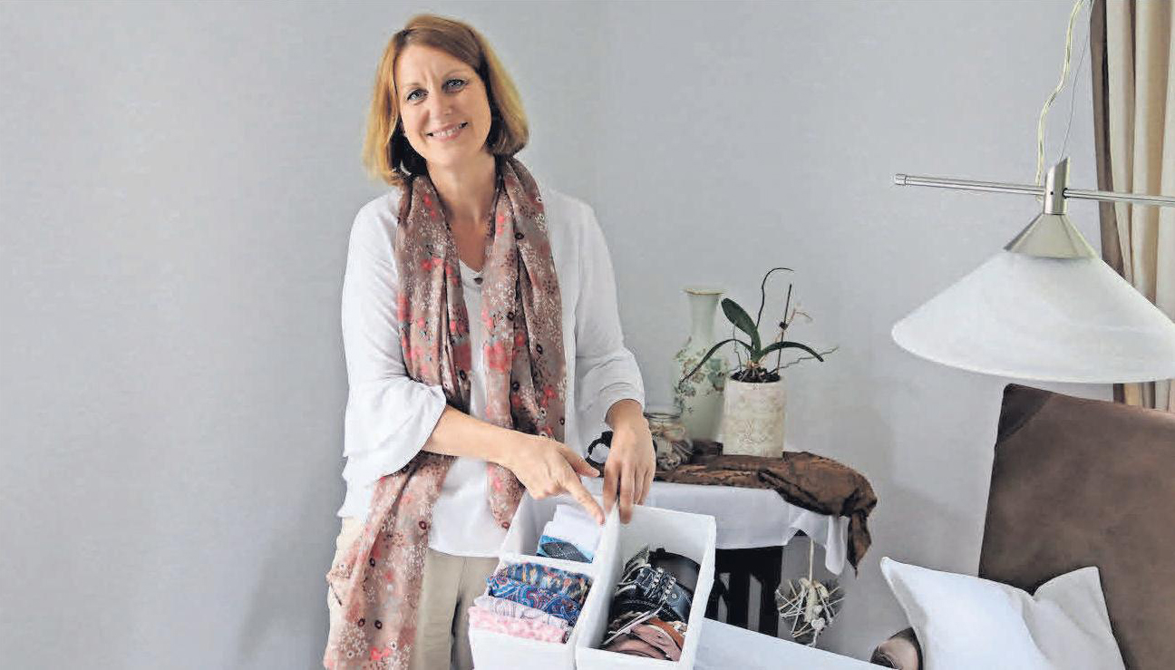 Melanie Seibert berät ihre Kunden in Sachen Ordnung. Melanie Seibert berät ihre Kunden in Sachen Ordnung.