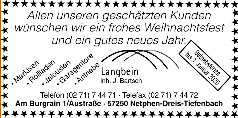 Langbein - Inh. Dipl.-Ing. Jörg Bartsch Langbein - Inh. Dipl.-Ing. Jörg Bartsch