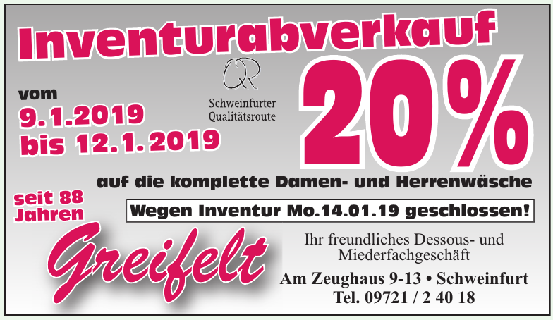 Greifeld Dessous- und Miederfachgeschäft Greifeld Dessous- und Miederfachgeschäft