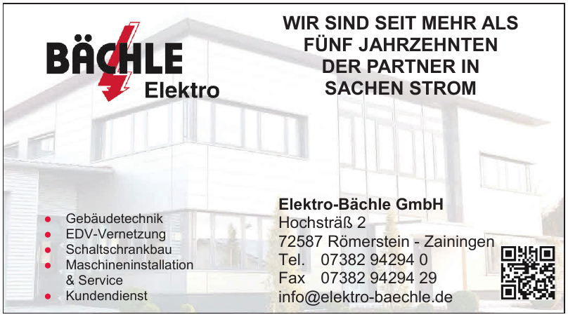 Elektro-Bächle GmbH Elektro-Bächle GmbH