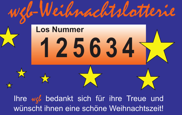 Wgb-Weihnachtslotterie Wgb-Weihnachtslotterie