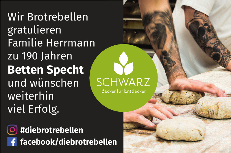 Schwarz Bäcker für Entdecker Schwarz Bäcker für Entdecker