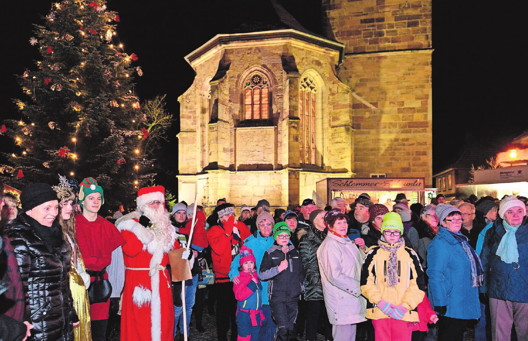 Ein herzliches Willkommen allen Besuchern des Schalkauer Weihnachtsmarktes. Foto: Zitzmann Ein herzliches Willkommen allen Besuchern des Schalkauer Weihnachtsmarktes. Foto: Zitzmann