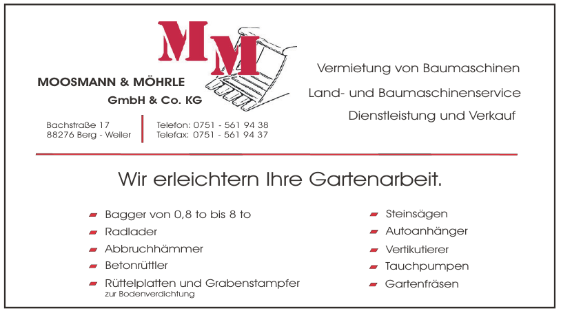 Moosmann & Möhrle GmbH & Co. KG Moosmann & Möhrle GmbH & Co. KG