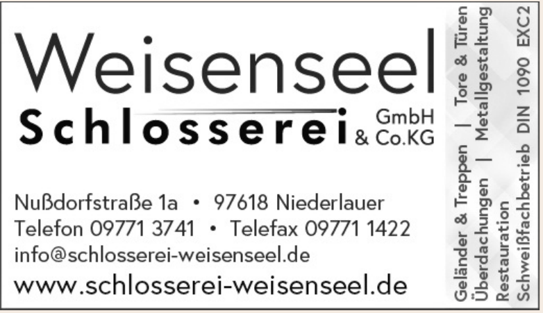 Weinsenseel Schlosserei GmbH & Co. KG Weinsenseel Schlosserei GmbH & Co. KG