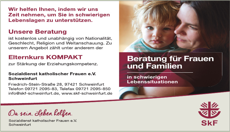 Sozialdienst katholischer Frauen e.V. Schweinfurt Sozialdienst katholischer Frauen e.V. Schweinfurt