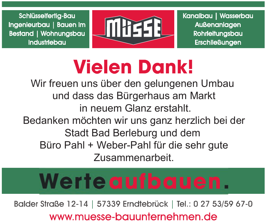Bauunternehmen Friedrich Müsse GmbH & Co. KG Bauunternehmen Friedrich Müsse GmbH & Co. KG
