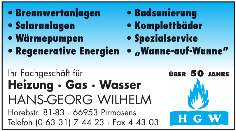HGW Hans-Georg Wilhelm GmbH
