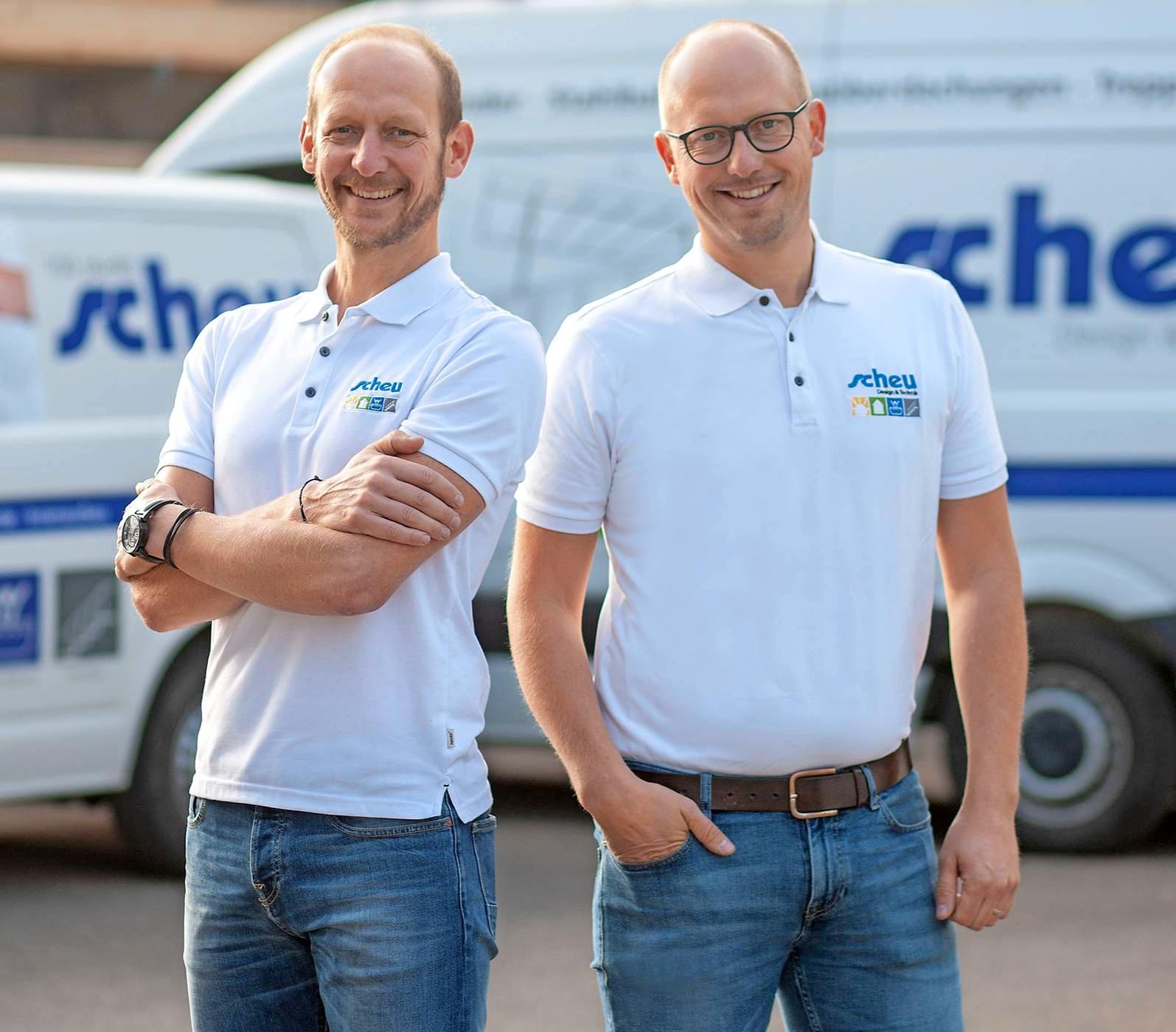 Mit Marco und Michael Scheu (v.l.) wird das Unternehmen inzwischen von der vierten Generation geleitet. Foto: privat Mit Marco und Michael Scheu (v.l.) wird das Unternehmen inzwischen von der vierten Generation geleitet. Foto: privat