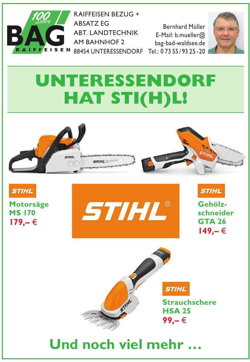 Bag Raiffeisen Bezug + Absatz eG Bag Raiffeisen Bezug + Absatz eG