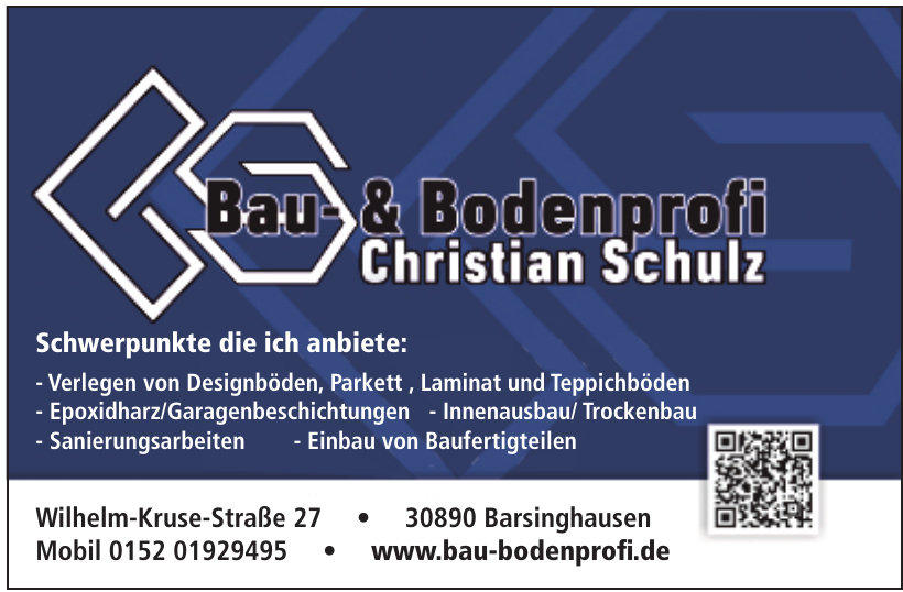 Bau- & Bodenprofi Christian Schulz Bau- & Bodenprofi Christian Schulz