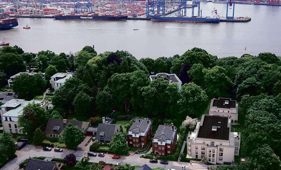 Eines der 2018 gestarteten Neubauprojekte in Hamburg ist „Anker 98“. Zwischen Bernadottestraße und Elbchaussee gelegen, verteilen sich 19 Wohneinheiten auf zwei Gebäude. Foto: Grossmann & Berger