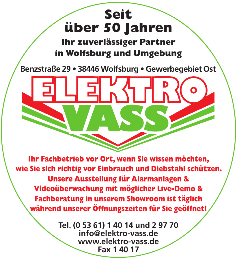 Elektro Vass GmbH & Co. KG Elektro Vass GmbH & Co. KG