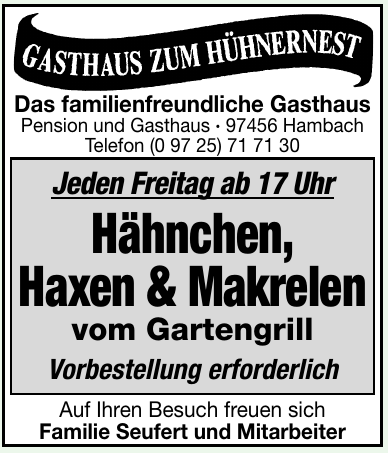 Gasthaus Zum Hühnernest Gasthaus Zum Hühnernest