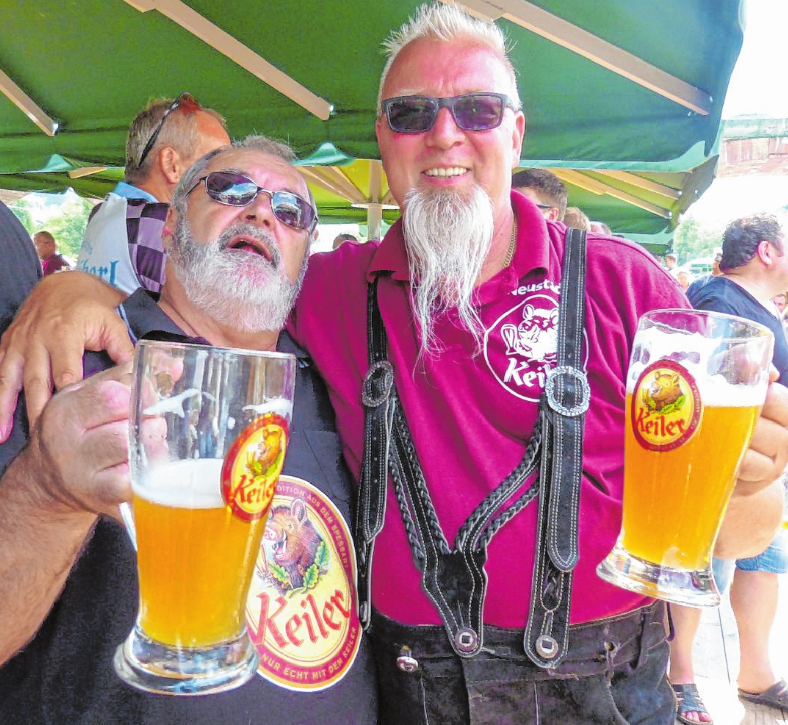 Launige Buben und zünftige Bärte bestaunt man am besten beim Keiler Weißbier-Frühschoppen am Samstag. FOTO: GISELA BÜDEL Launige Buben und zünftige Bärte bestaunt man am besten beim Keiler Weißbier-Frühschoppen am Samstag. FOTO: GISELA BÜDEL
