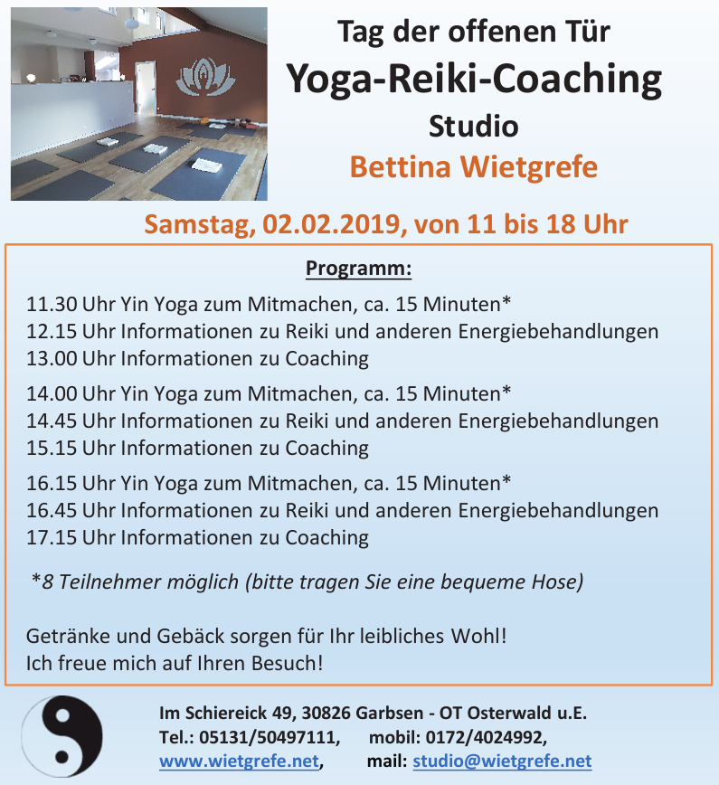 Bettina Wietgrefe Yoga-Reiki-Coaching Bettina Wietgrefe Yoga-Reiki-Coaching