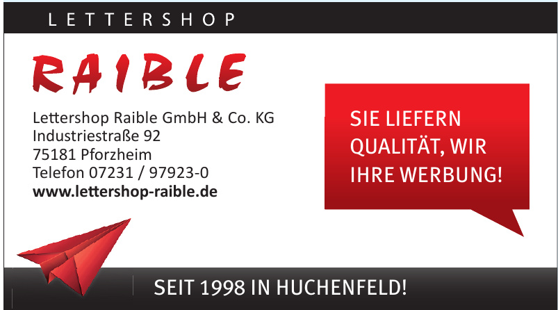 Lettershop Raible GmbH & Co. KG