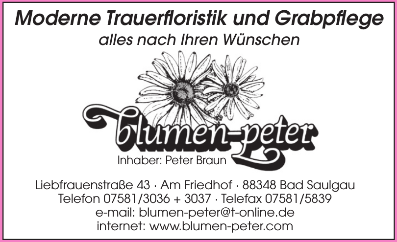 Blumen Peter Blumen Peter